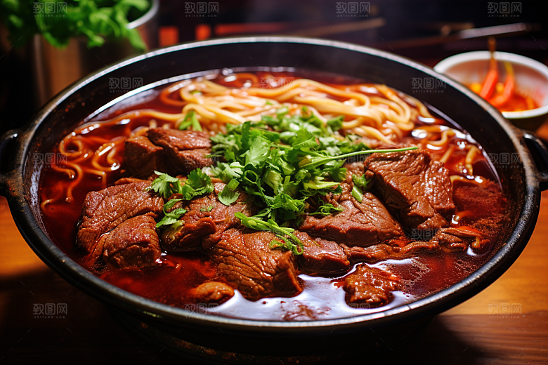 兰州拉面高清牛肉拉面摄影图