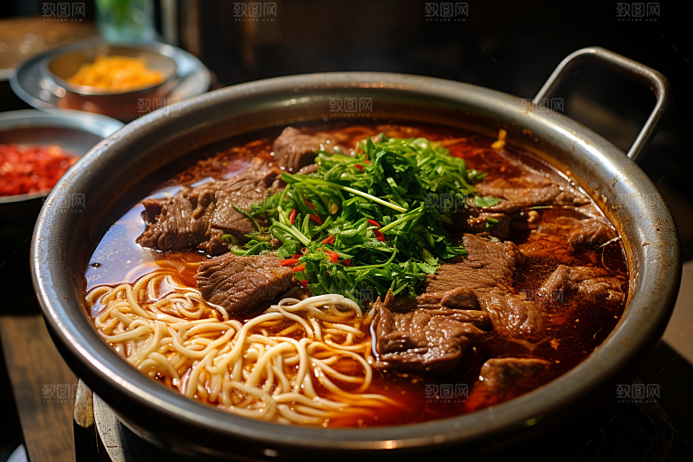 兰州拉面牛肉拉面特色摄影图