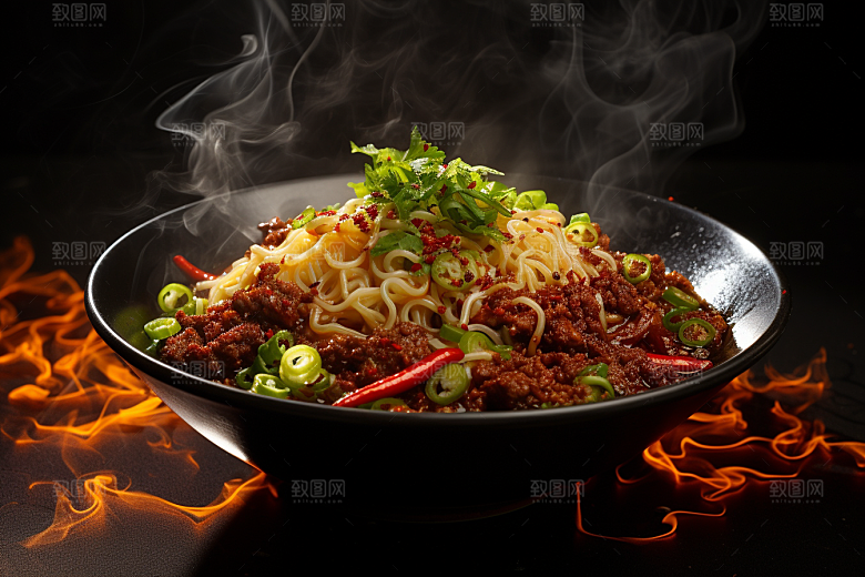 兰州拉面牛肉拉面特色摄影图