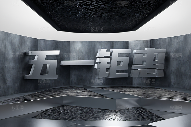五一劳动节3D51节艺术字