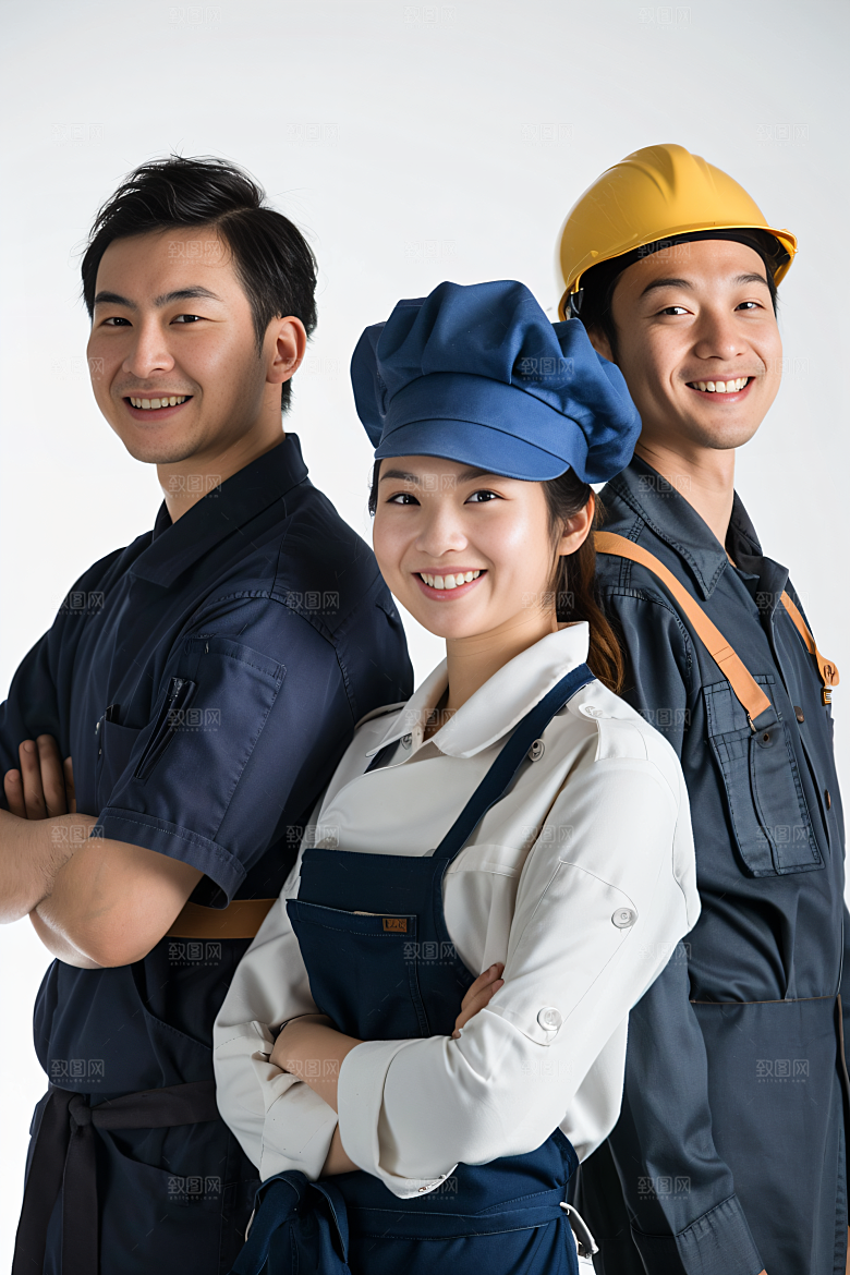 劳动节职业肖像人物岗位摄影图