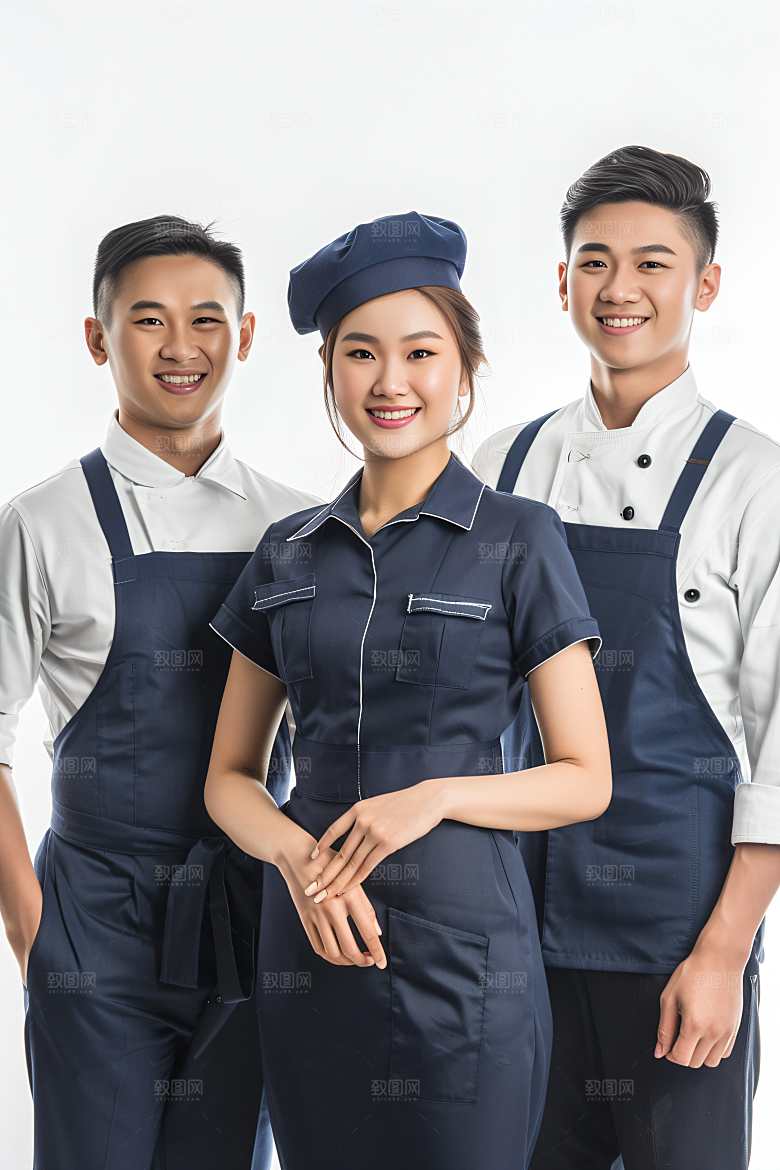 劳动节职业肖像制服形象摄影图