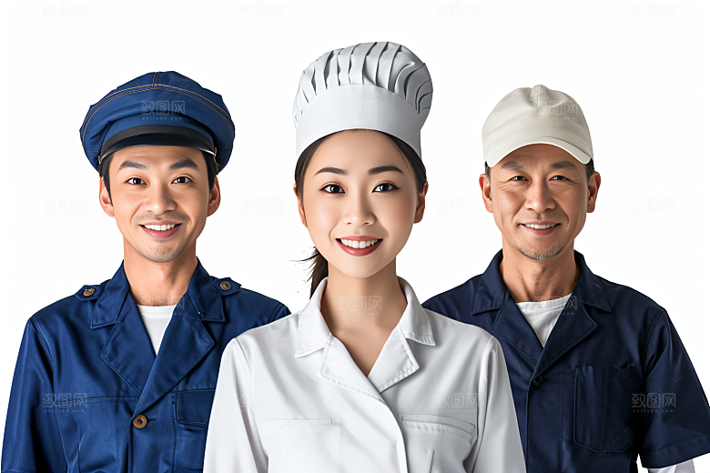 劳动节职业肖像制服节日摄影图