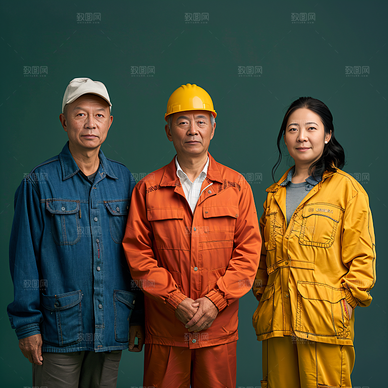 劳动节职业肖像岗位形象摄影图