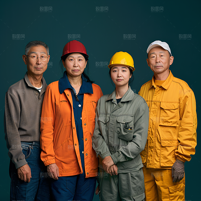 劳动节职业肖像五一人物摄影图
