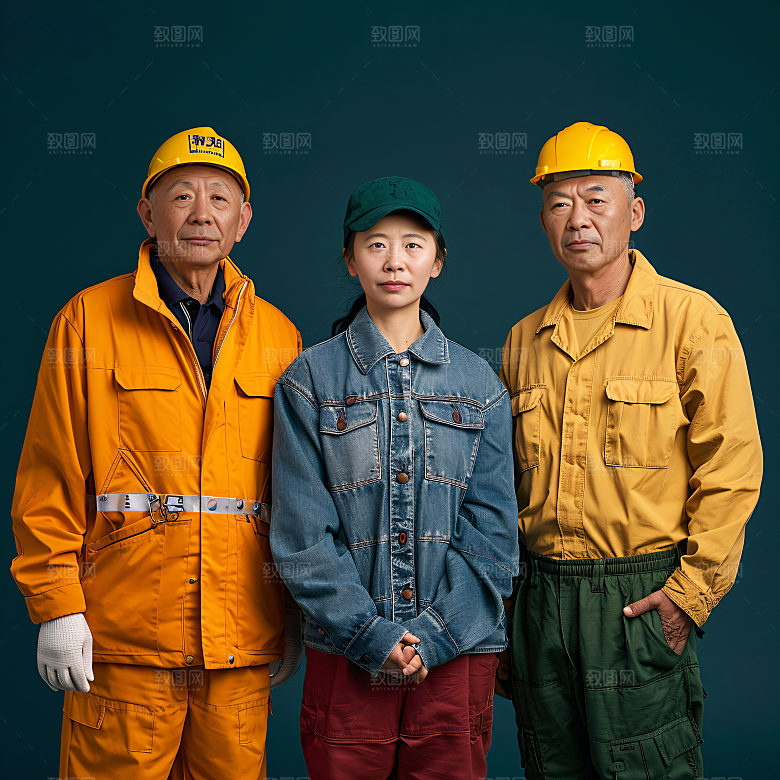 劳动节职业肖像人物五一摄影图