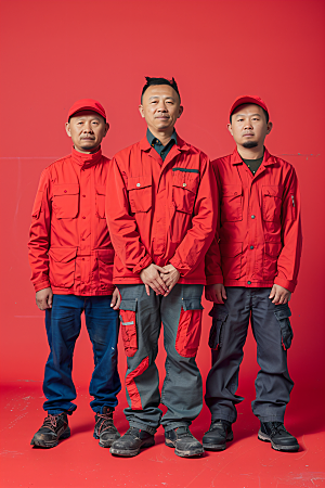 劳动节职业肖像人物致敬劳动者摄影图