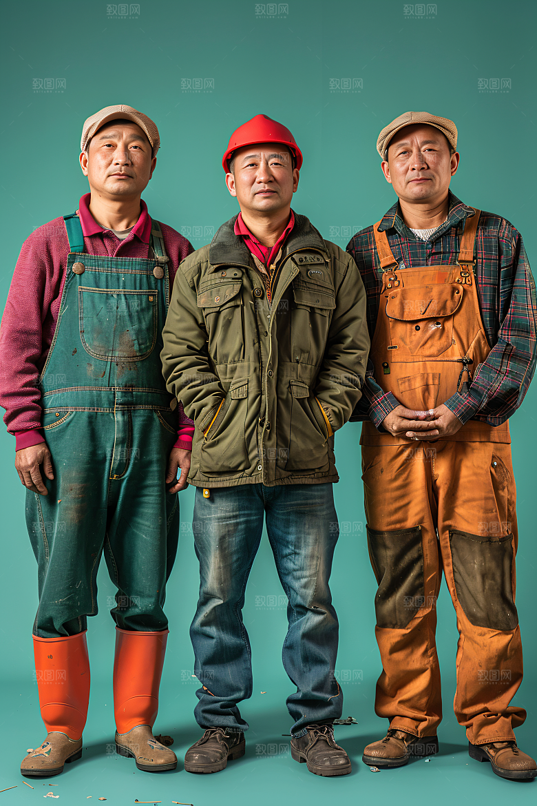 劳动节职业肖像致敬劳动者岗位摄影图