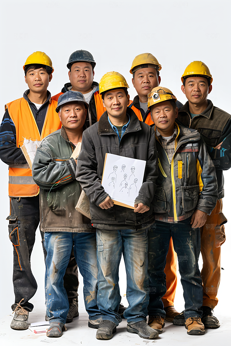 劳动节职业肖像形象制服摄影图