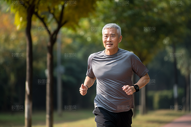 老年人锻炼肖像人物摄影图