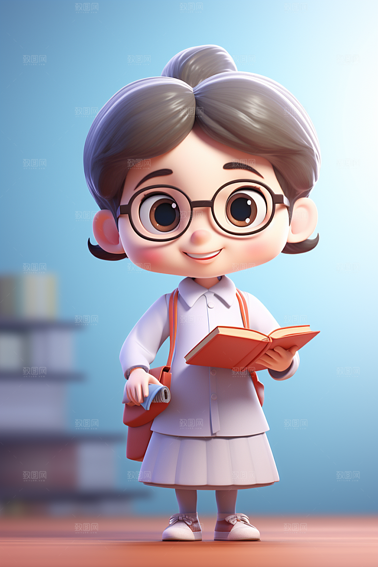 老师教授形象模型