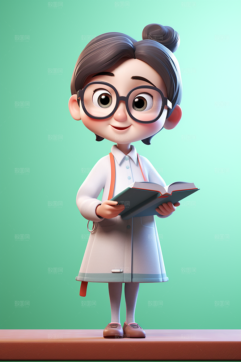老师立体3D模型