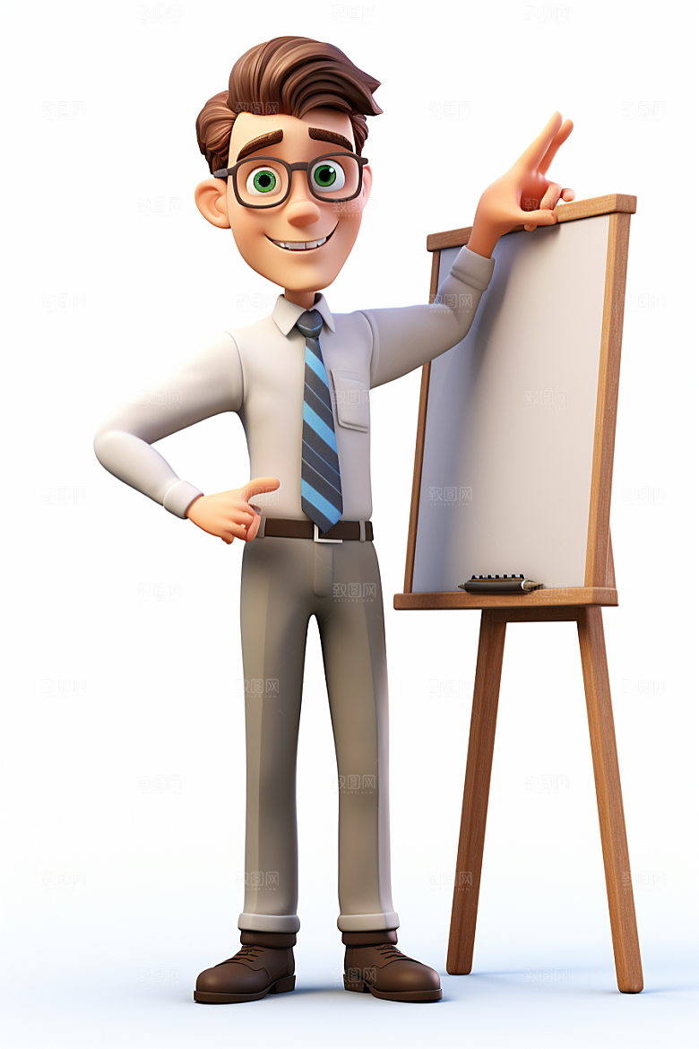 老师3D人物模型
