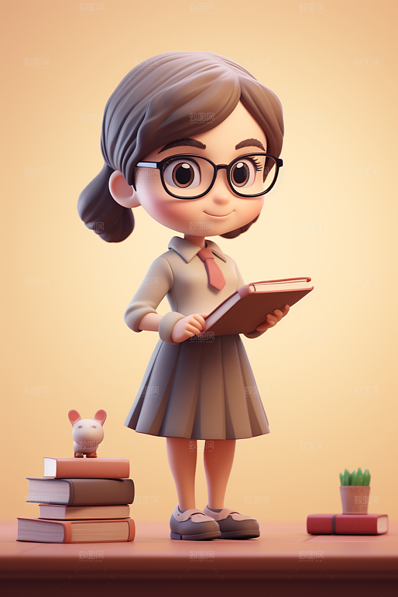 老师3D人物模型