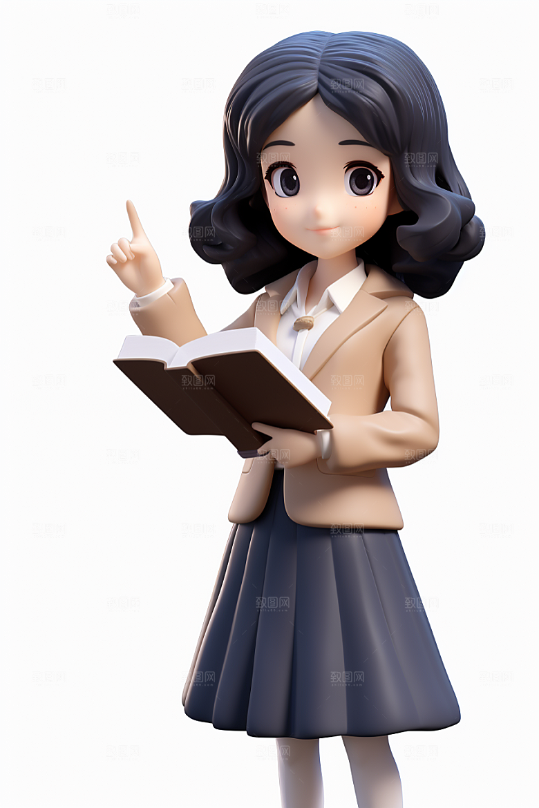 老师形象教授模型