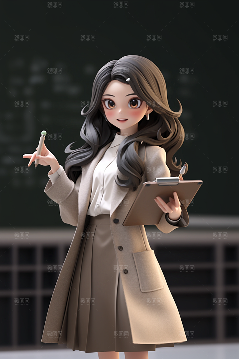 老师形象教学模型
