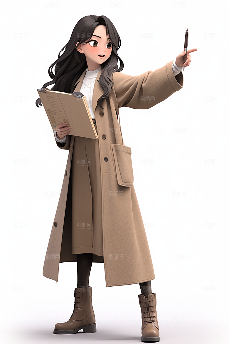 老师教学形象模型