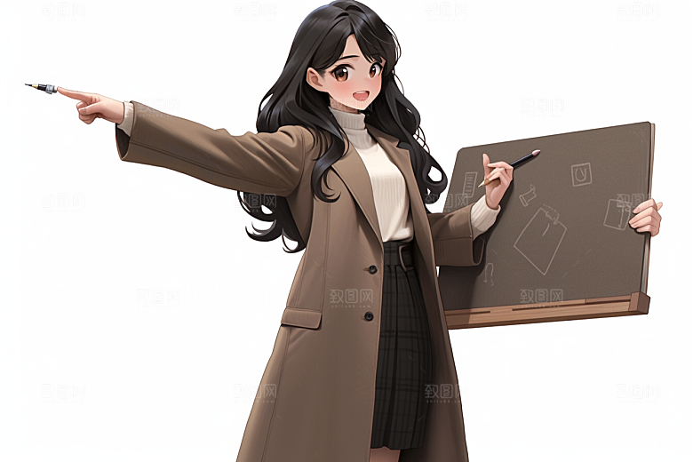老师教育卡通模型