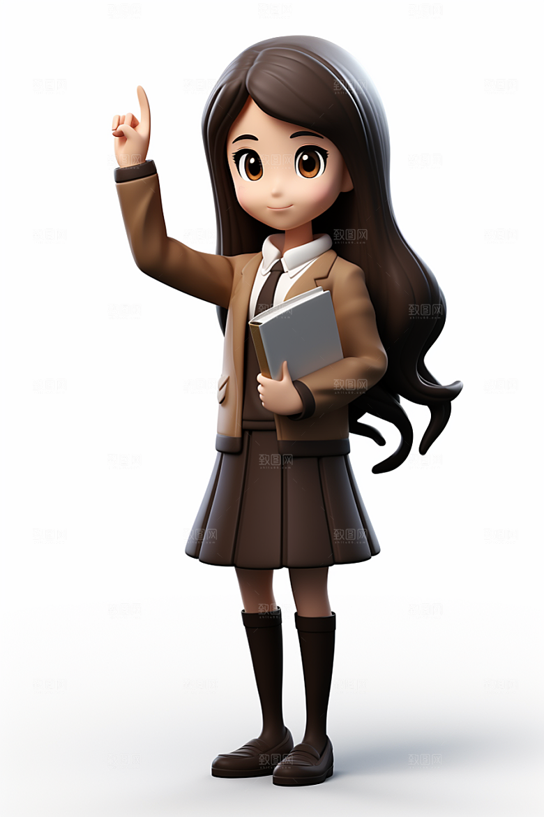 老师教师3D模型