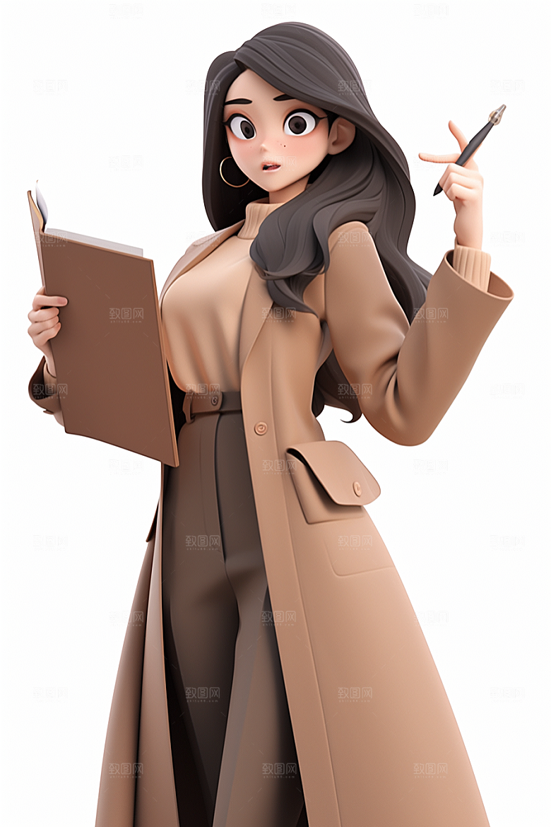 老师IP卡通模型