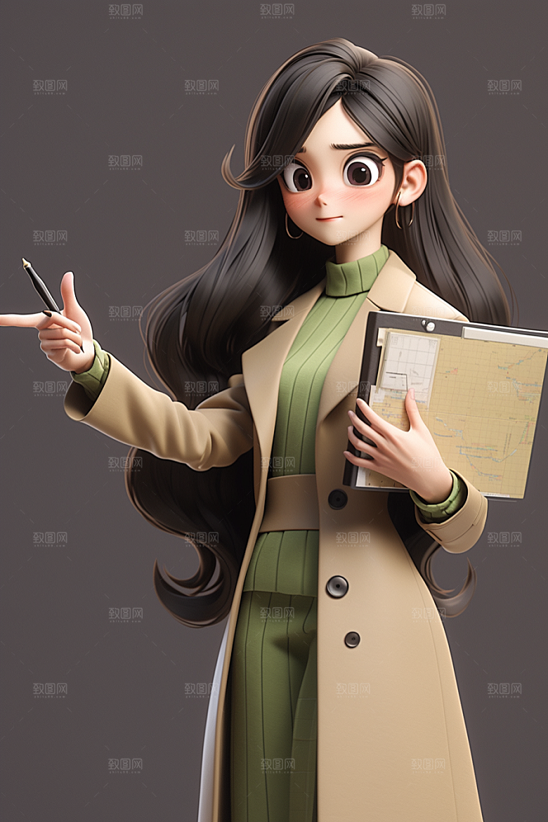 老师3D教授模型