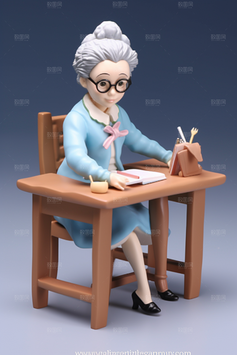 老师教学形象模型