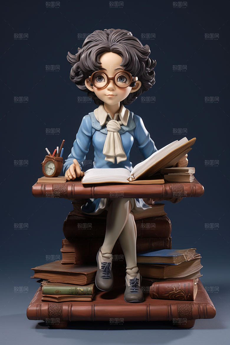 老师人物教学模型