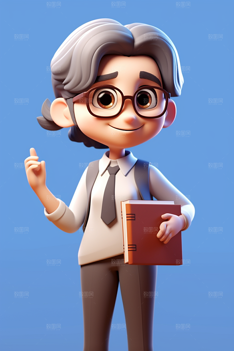 老师IP卡通模型