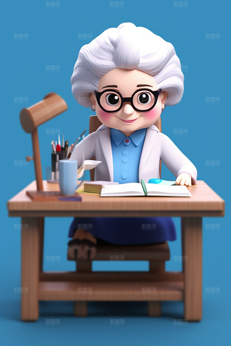 老师形象立体模型