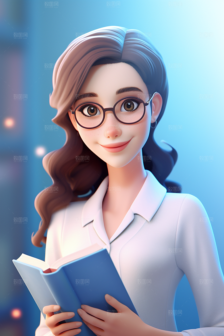 老师3D人物模型