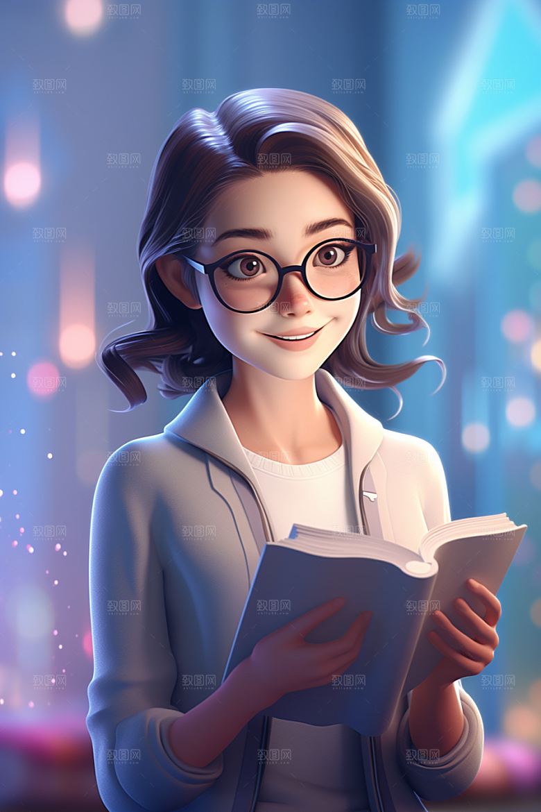 老师教学人物模型
