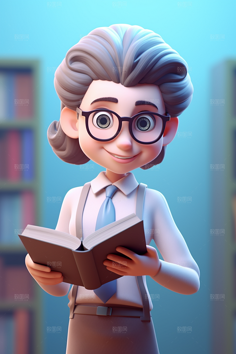 老师人物教学模型