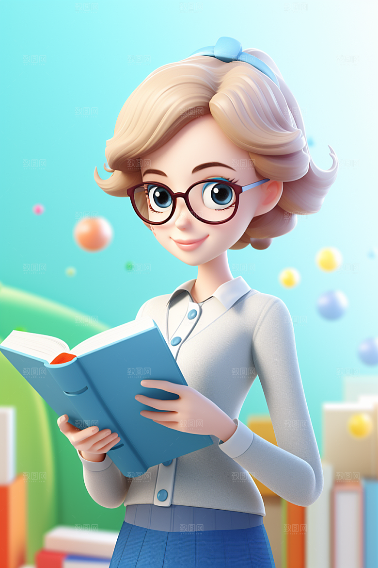 老师3D人物模型