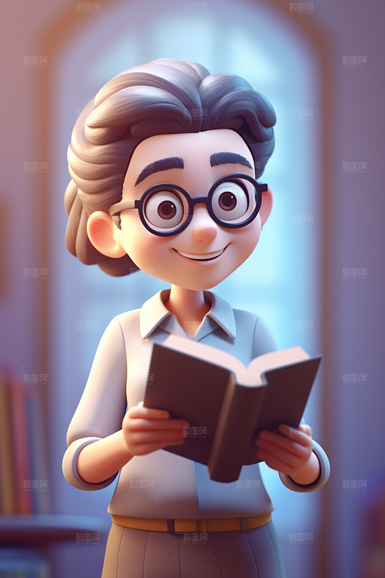 老师形象IP模型