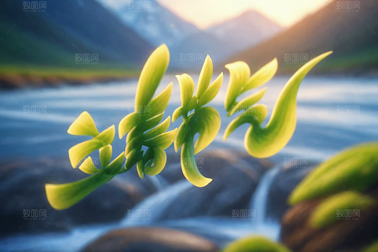 立春春季渲染艺术字