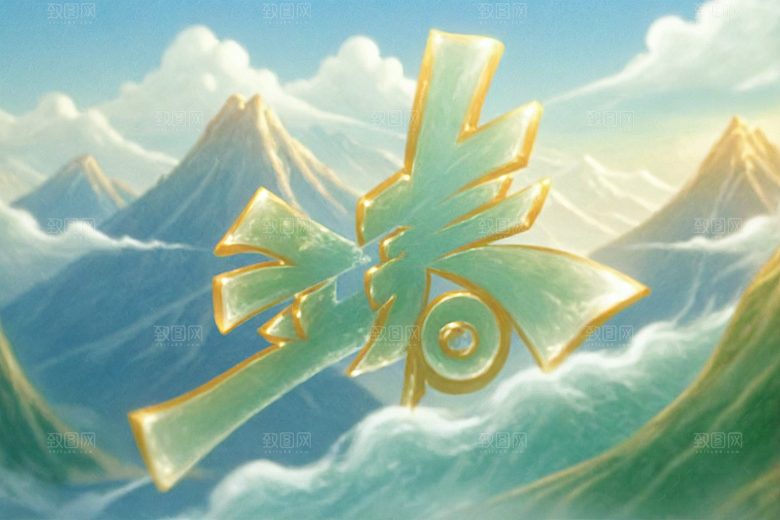 立春渲染3D艺术字