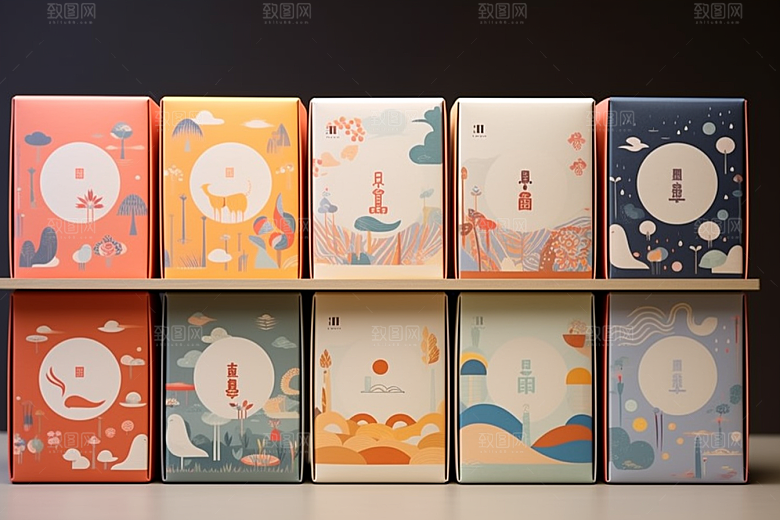 中式礼盒高端中国风样机