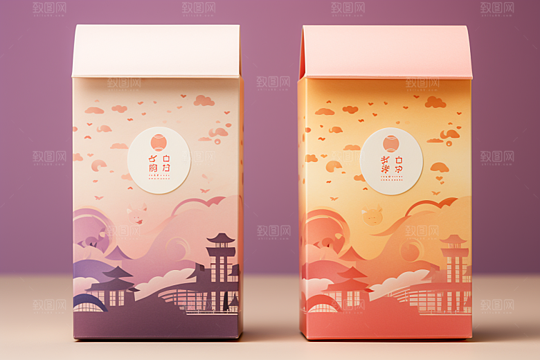 中式礼盒实物高端样机