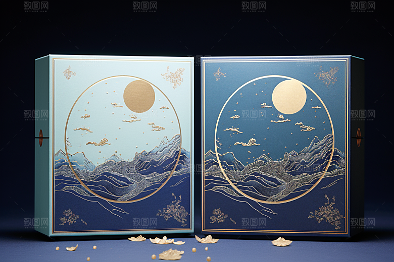 中式礼盒礼物雅致样机