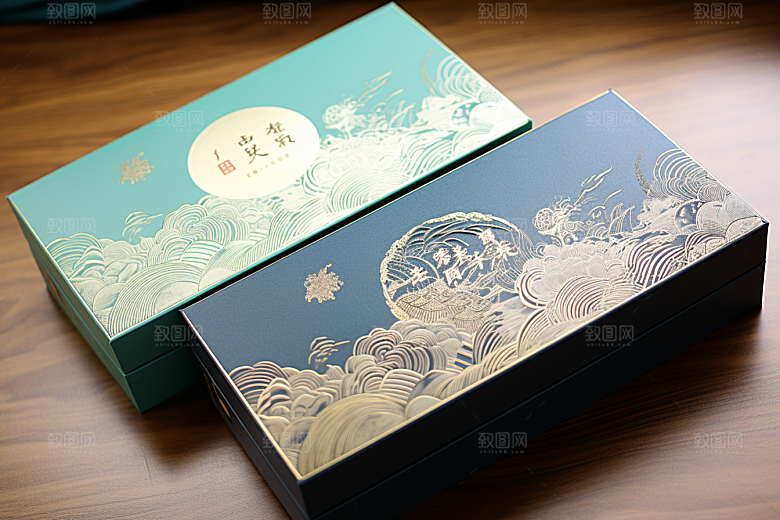中式礼盒高端中国风样机