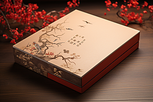 中式礼盒雅致礼物样机