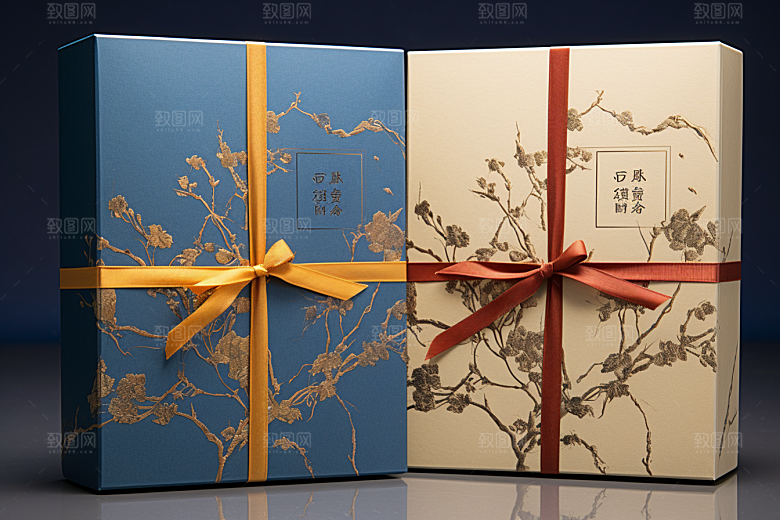 中式礼盒大气高端样机