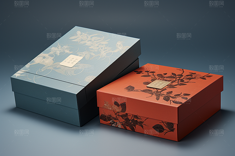 中式礼盒高端中国风样机