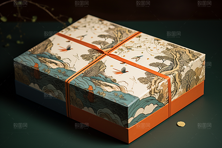中式礼盒中国风高端样机