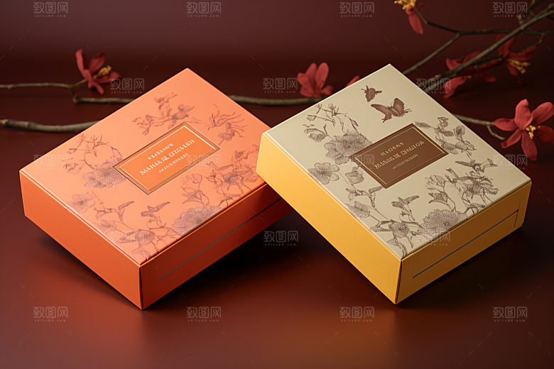 中式礼盒实物雅致样机