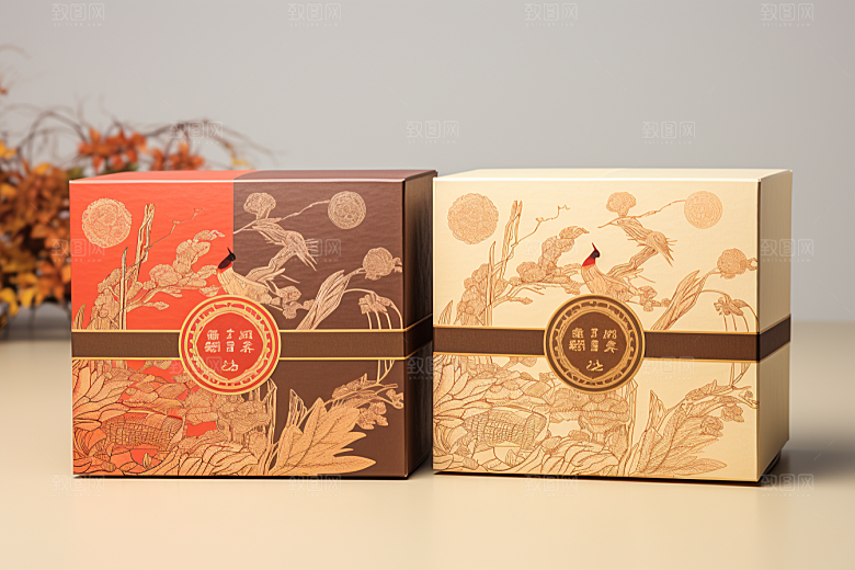 中式礼盒礼物高端样机