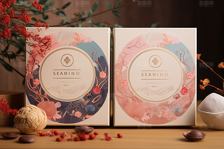 中式礼盒中国风高端样机