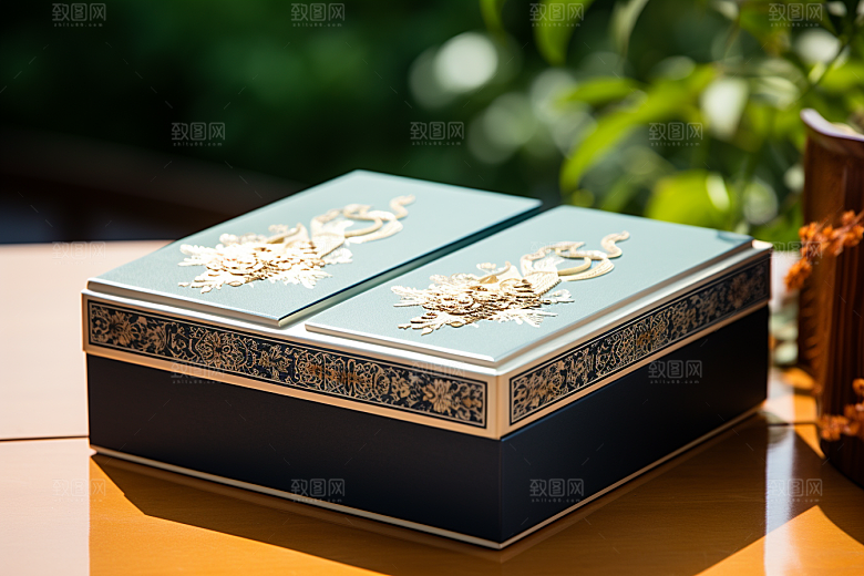 中式礼盒大气包装设计样机