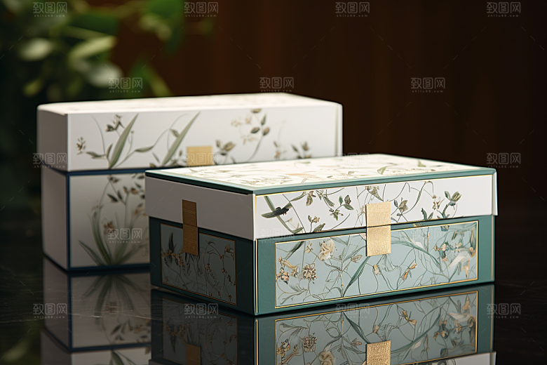 中式礼盒中国风雅致样机