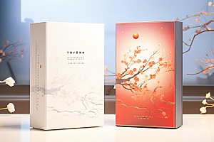 中式礼盒包装设计中国风样机